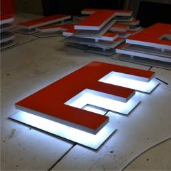 RETRO + ALU - Lettres PVC Relief Lumineuses à LEDS