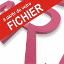 ⚞ FICHIER ⚟ LETTRES PVC + COULEUR - PRO - "TYPE : L"